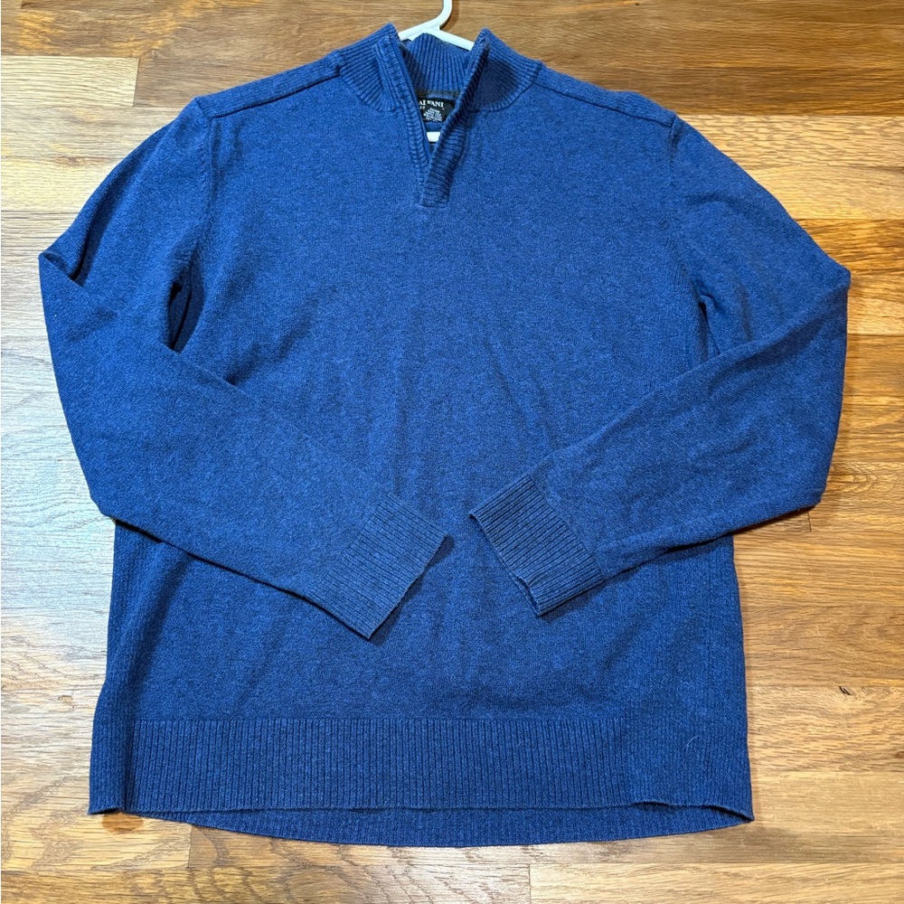 ALFANI quarter zip pullover sweater